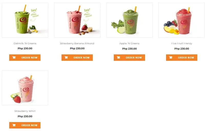 JAMBA JUICE PLANT-BASED SMOOTHIES