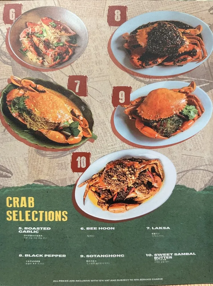 CRUSTASIA CRAB SELECTIONS