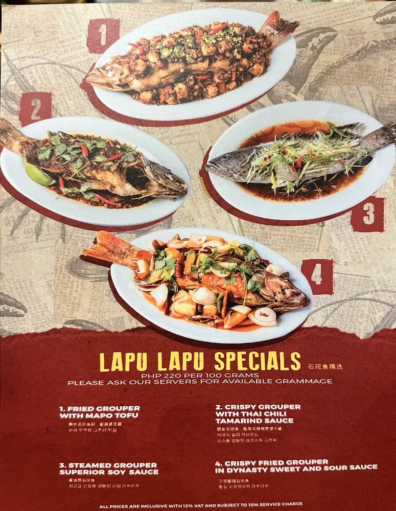 CRUSTASIA LAPU LAPU SPECIALS