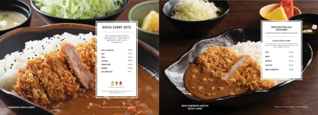 YABU MENU KATSU SETS 