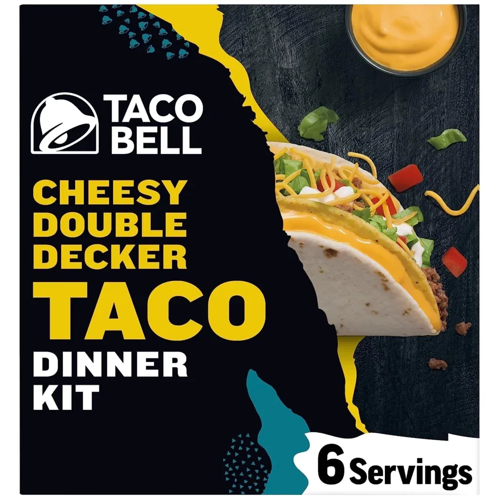 TACO BELL CHEESIER DOUBLE DEKER TACO MENU 