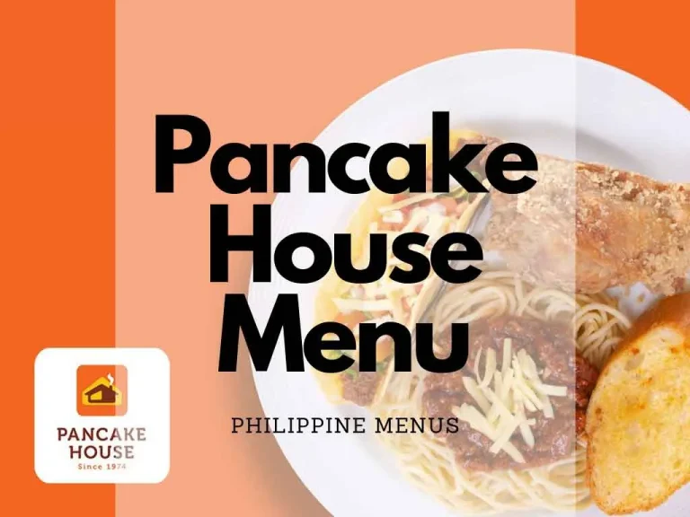 Pancake House menu Philippines