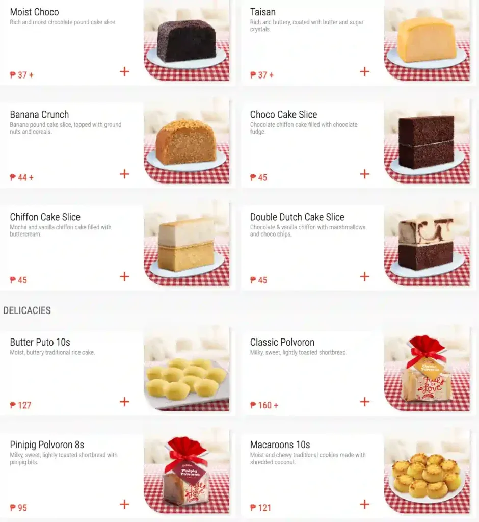 RED RIBBON CAKE SLICES & LOAVES