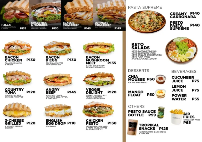 THE SANDWICH GUY MENU PHILIPPINES PRICES 2024