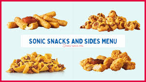 SONIC SNACKS AND SIDES MENU