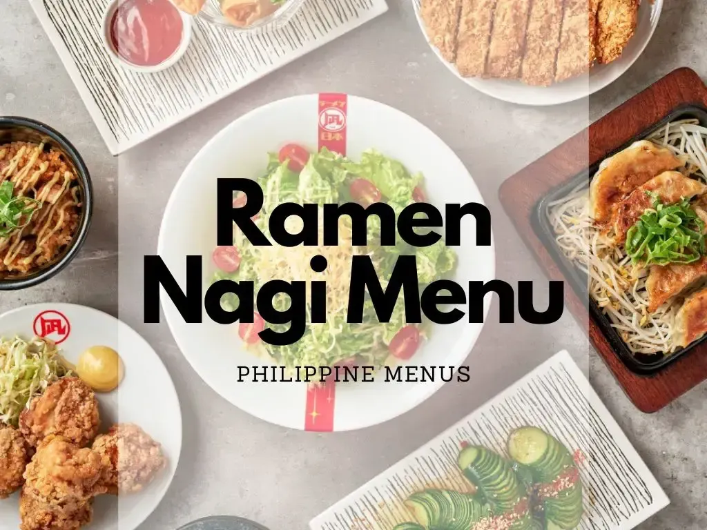 Ramen Nagi menu philippines