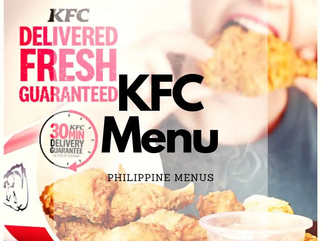 KFC menu Philippines