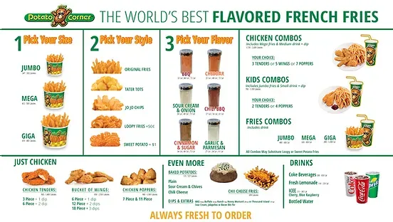 POTATO CORNER NEW PRODUCTS