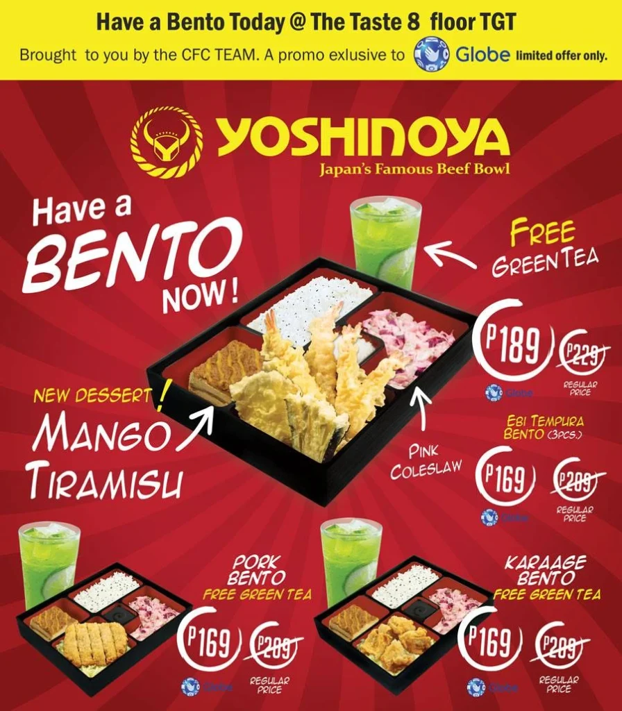 YOSHINOYA MENU BENTO