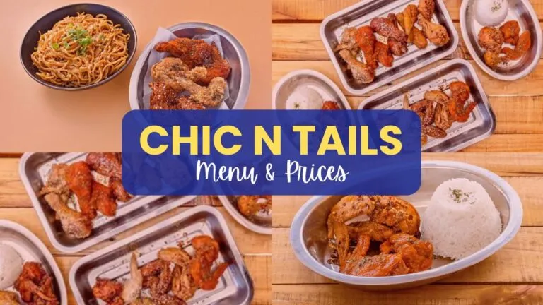 CHIC N TAILS MENU PHILIPPINES