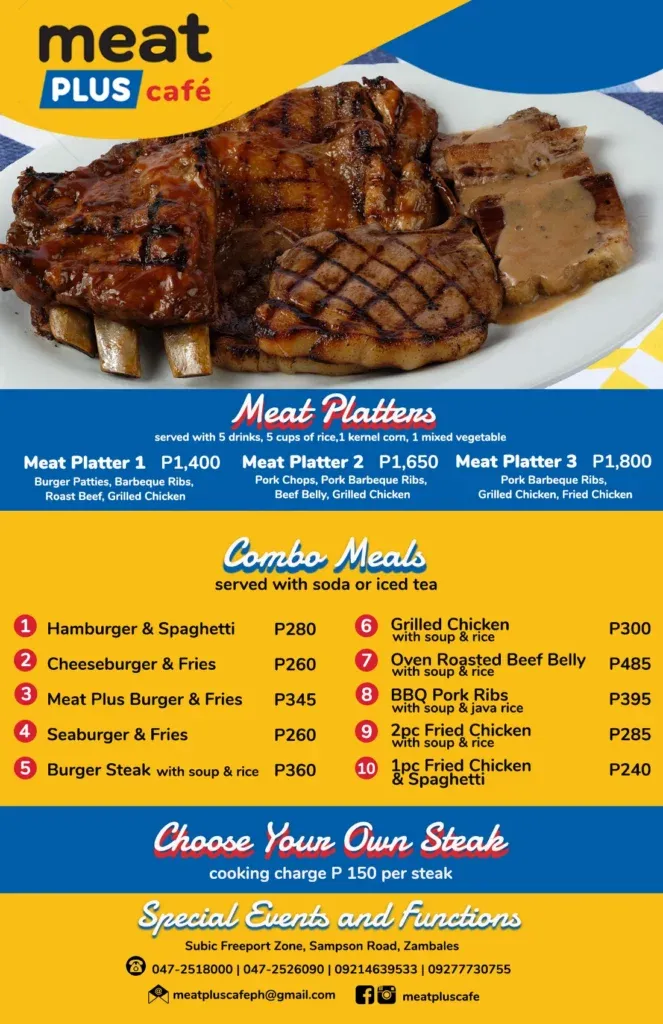 MEAT PLUS CAFE MEAT PLATTERS & COMBO MEALS 