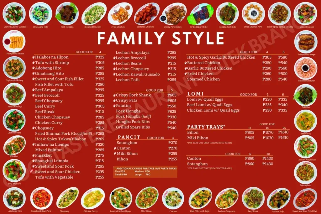 Family style meals 