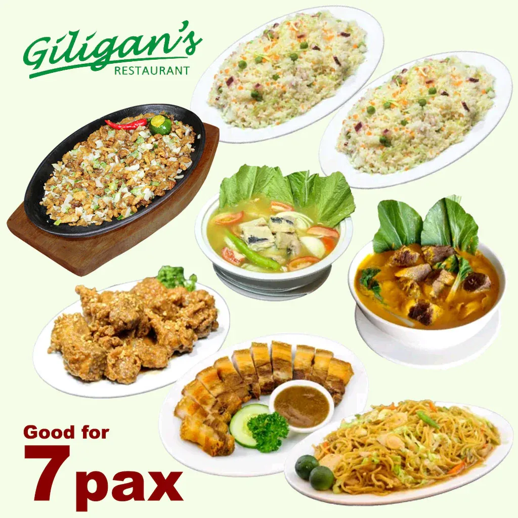 GILIGAN’S FAMILY MEAL MENU