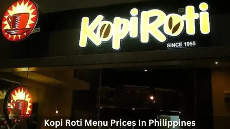 KOPI ROTI MENU PHILIPPINES