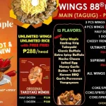 WINGS 88 MENU PHILIPPINES