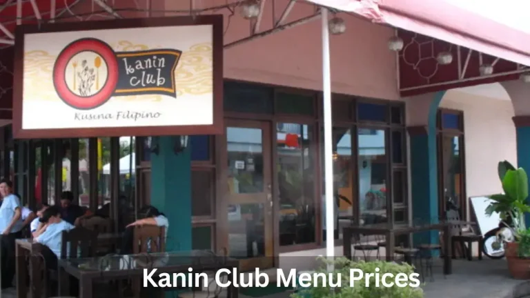 Kanin Club menu philippines