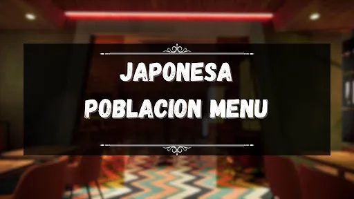 JAPONESA POBLACION MENU PHILIPPINES