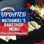 Nathaniel's Bakeshop menu Philippines