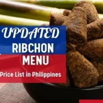 Ribchon Philippines menu