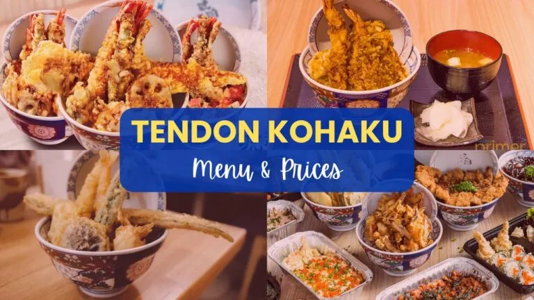 TENDON KOHAKU MENU PHILIPPINES