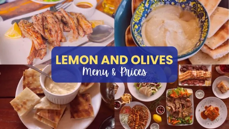 Lemon and Olives Menu Philippines