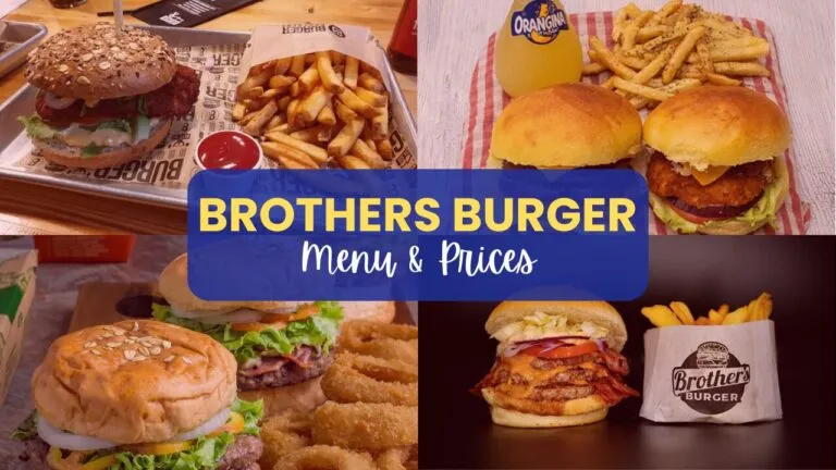 BROTHERS BURGER MENU PHILIPPINES