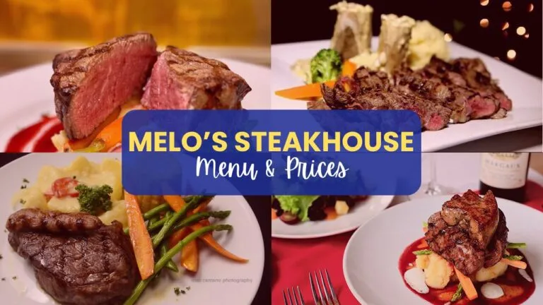 Melo's Steakhouse menu Philippines