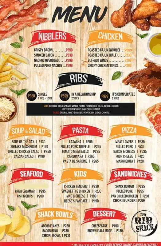 RIB SHACK MENU PHILIPPINES & UPDATED PRICES 2025