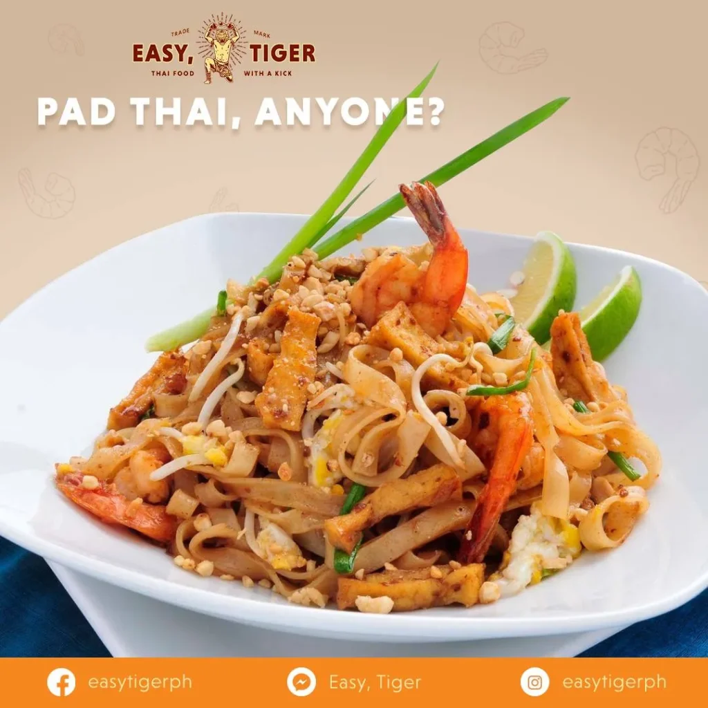 EASY TIGER THAI NOODLE SOUP MENU