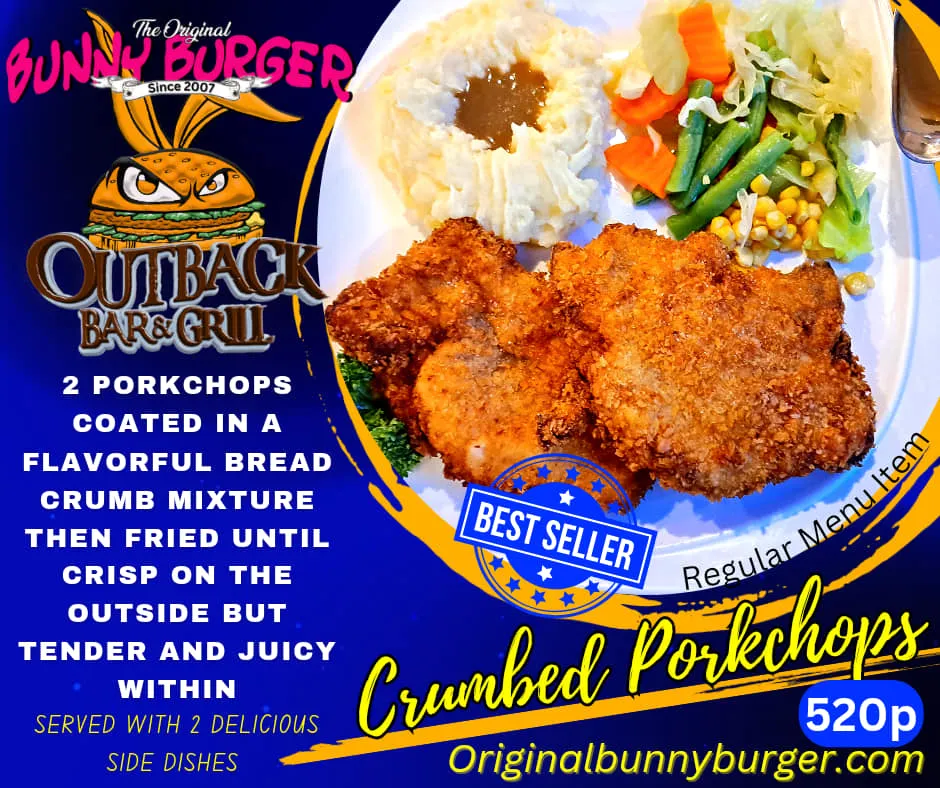 Bunny Burger pork chops