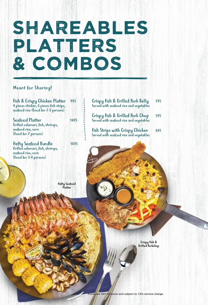 FISH & CO SHAREABLE PLATTERS & COMBOS