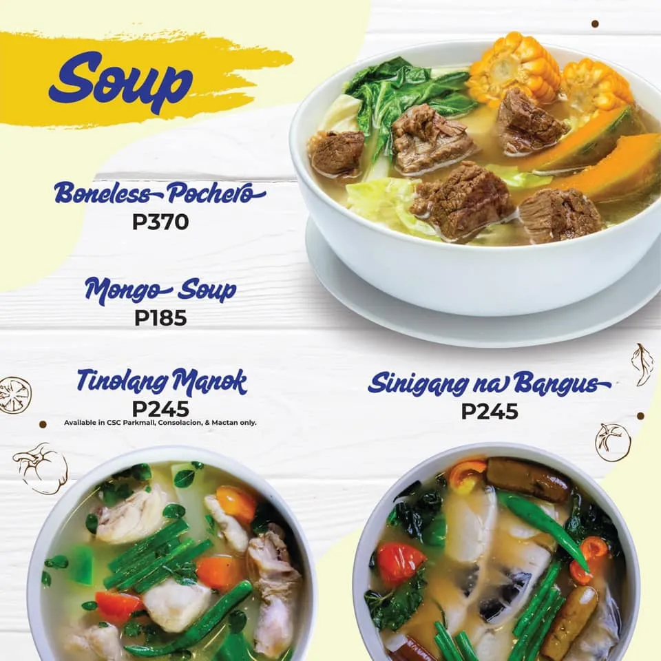 CHIKAAN SOUP MENU