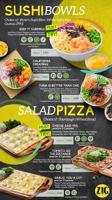 Zig Party Trays Menu