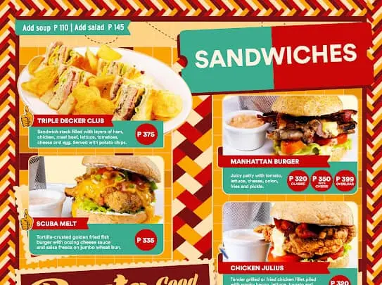 BIGBY’S SANDWICHES MENU PRICES