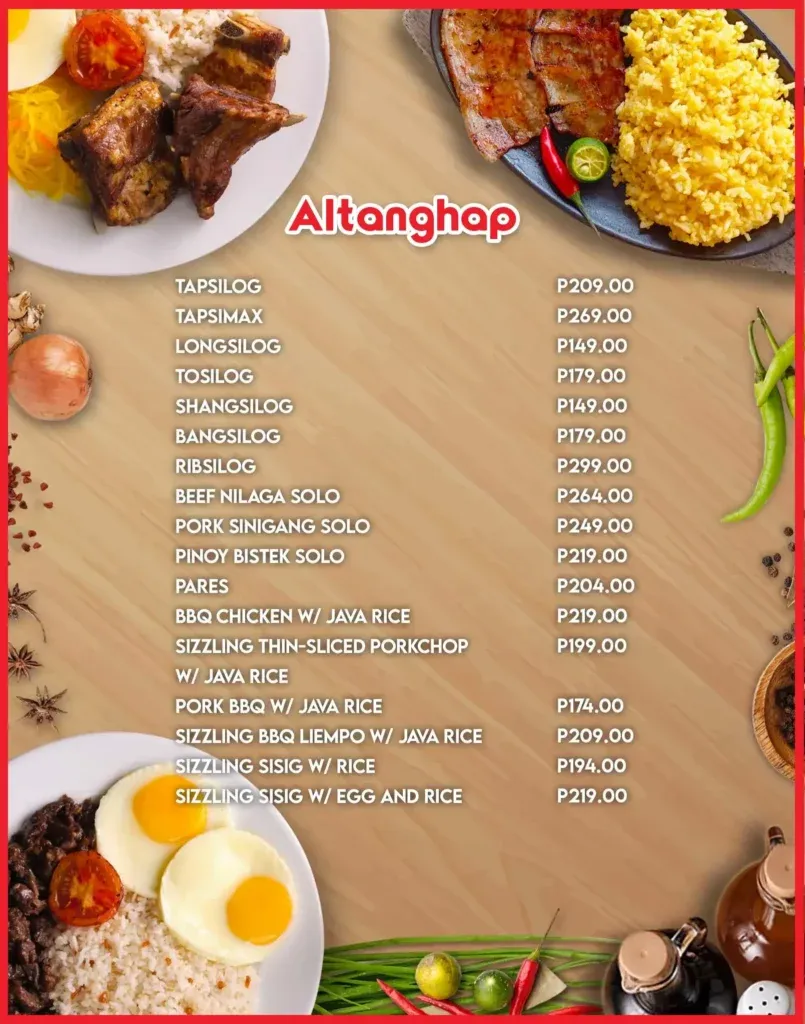 GOODAH ALTANGHAP MENU WITH PRICES