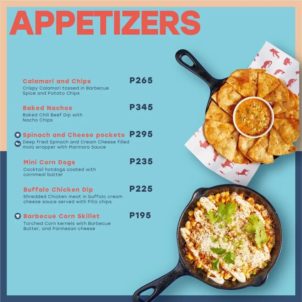 SCOUT’S HONOR APPETIZERS PRICES