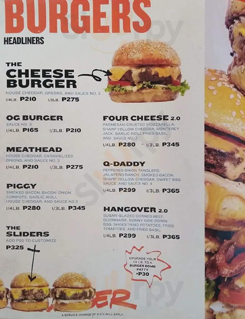 8 CUTS BURGERS PRICES