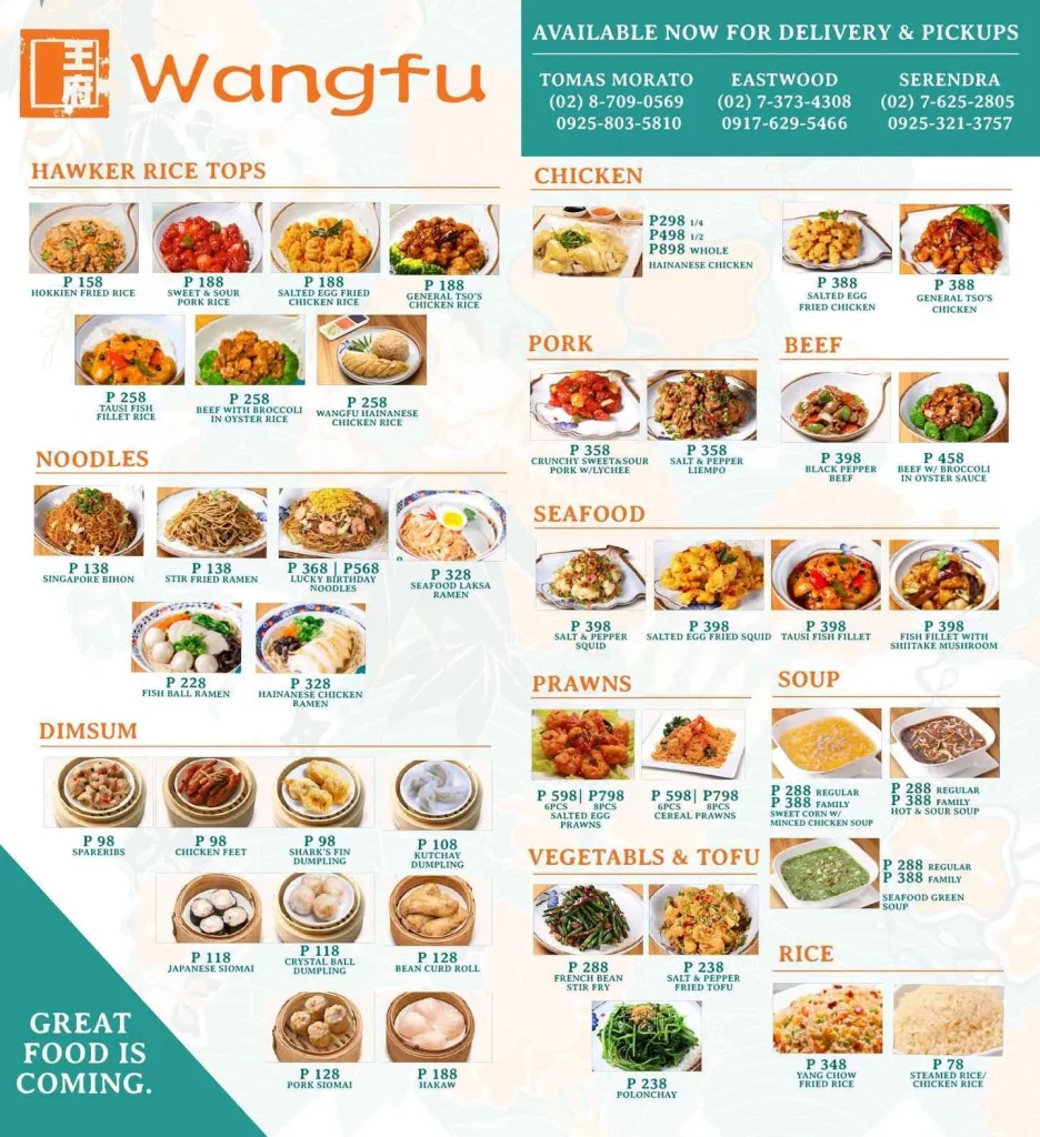 WANGFU CHICKEN PRICES