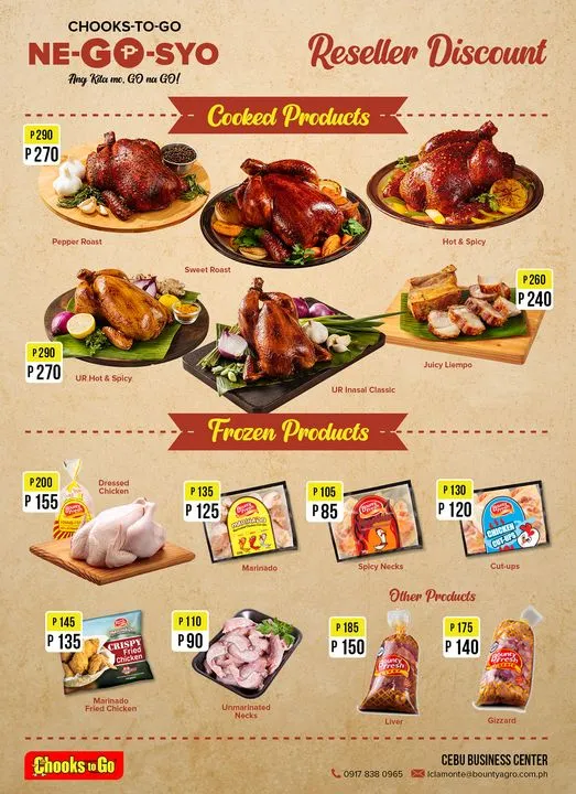 CHOOKS-TO-GO FRIED CHICKEN PRICES