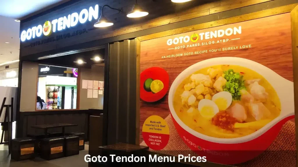 GOTO TENDON MENU PHILIPPINES 