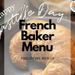 THE FRESH BAKER MENU PHILIPPINES