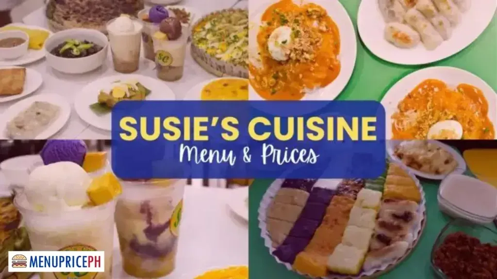 SUSIE’S CUISINE MENU PHILIPPINES