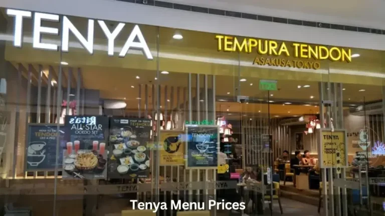 TENYA MENU PHILIPPINES