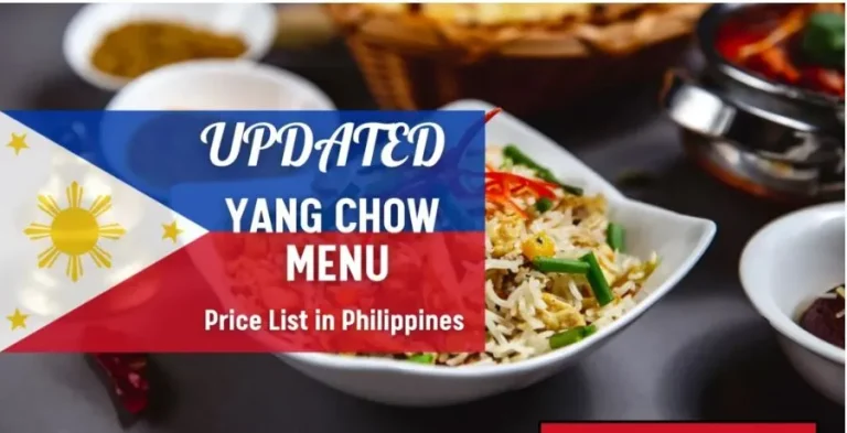 YANG CHOW MENU PHILIPPINES