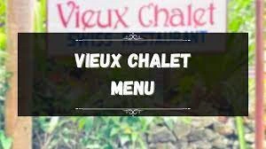 VIEUX CHALET MENU PHILIPPINES