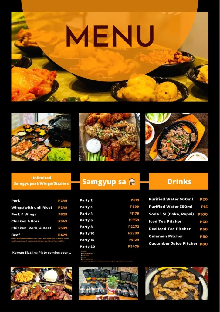 SAMGYUPSAL SOLO SETS PRICES