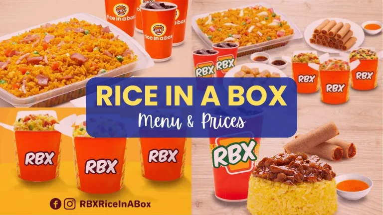 RICE IN A BOX MENU PHILIPPINES