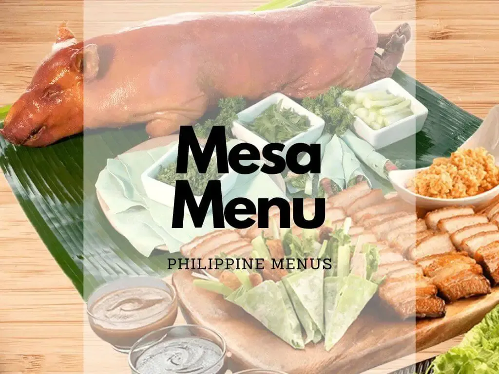 MESA MENU PHILIPPINES