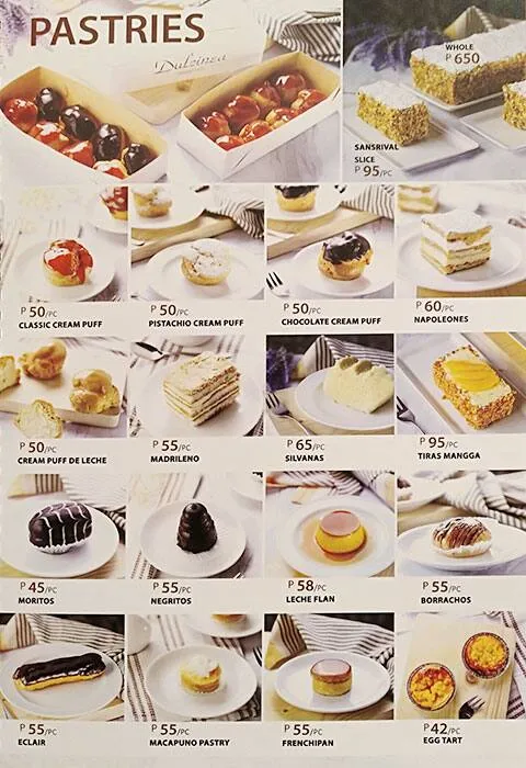 DULCINEA PASTRIES PRICES