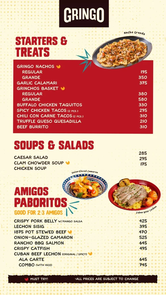 GRINGO SOUPS &SALADS